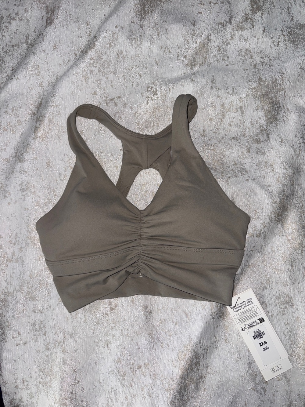 Primark Gray Racerback Sports Bra